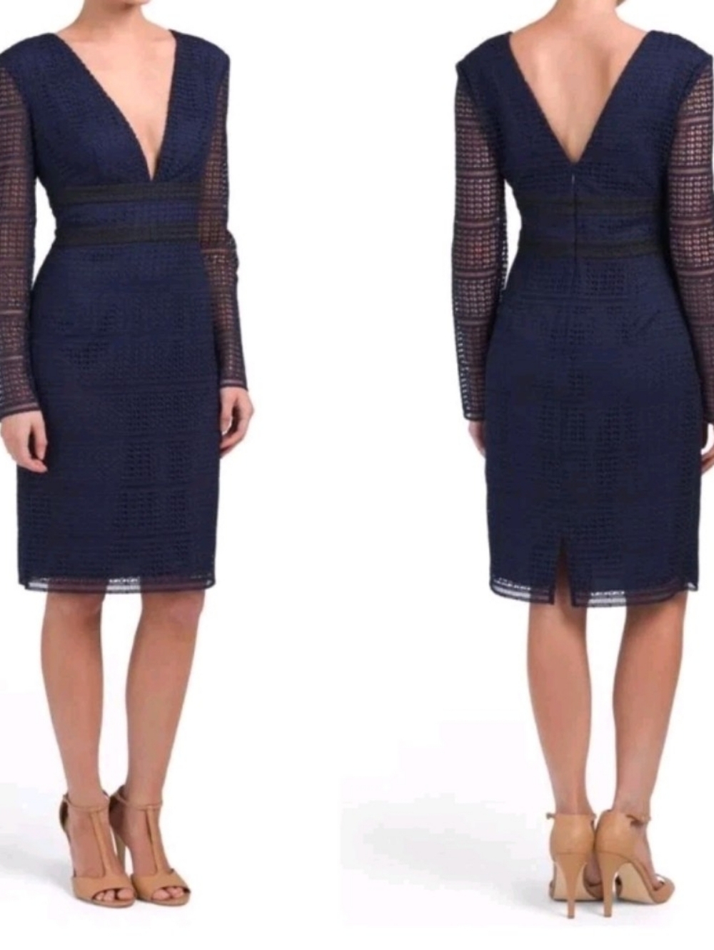 Diane Von Furstenberg Crochet Lace Viera Sheath Dress Size 12